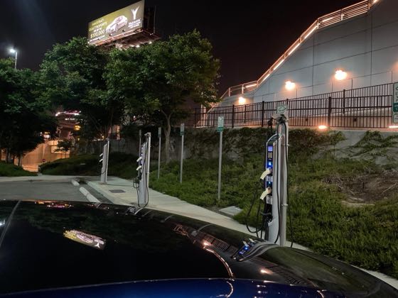 EV charger at Anaheim Regional Transit Intermodal Center - Lot B