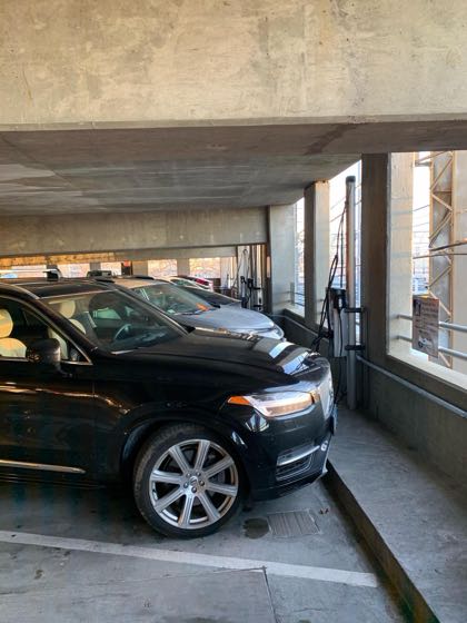 EV charger at New Haven Union Station