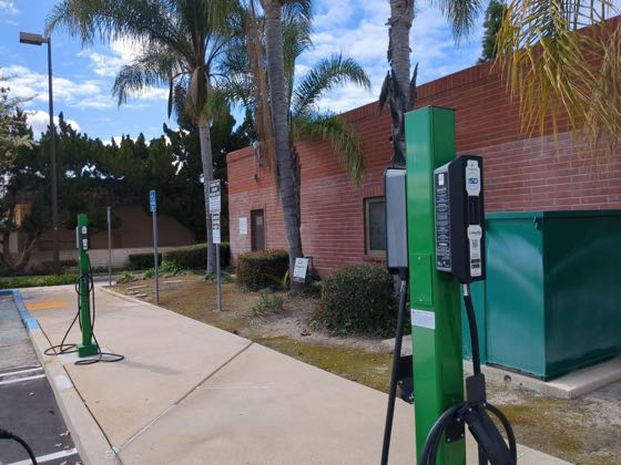 EV charger at Norwood library