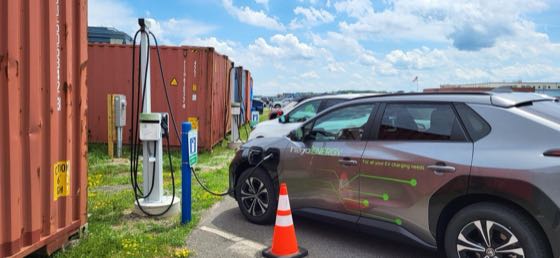 EV charger at Integra Energy Office