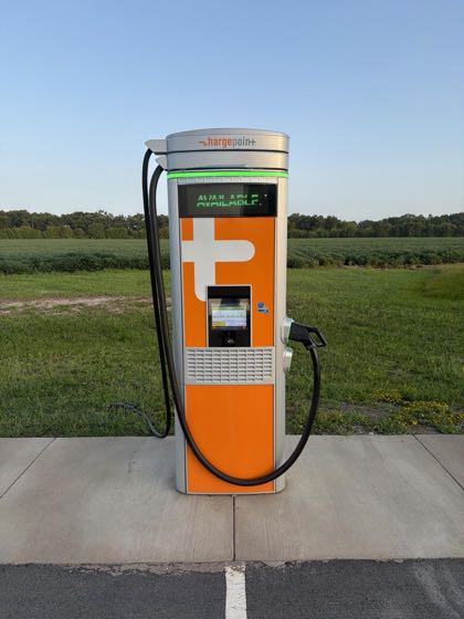 EV charger at TA (Travel Center of America)