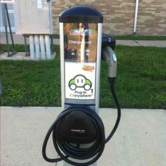 EV charger at Austin Community College - Eastview Campus