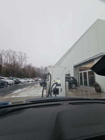 EV charger at Cadillac Of Mahwah