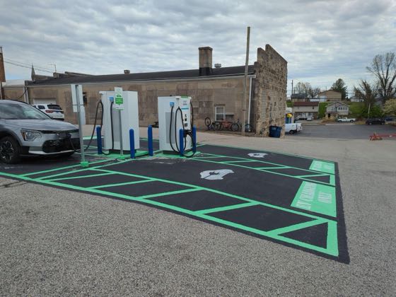 EV charger at Bedford City Hall