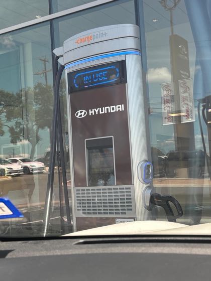 EV charger at Red McCombs Hyundai Northwest