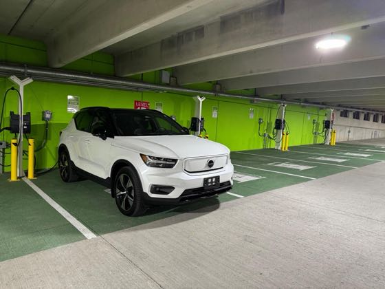 EV charger at Polk Street Garage