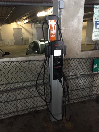 EV charger at Weston - Commerce Ramp