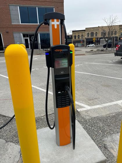 EV charger at Faith Technologies Inc.