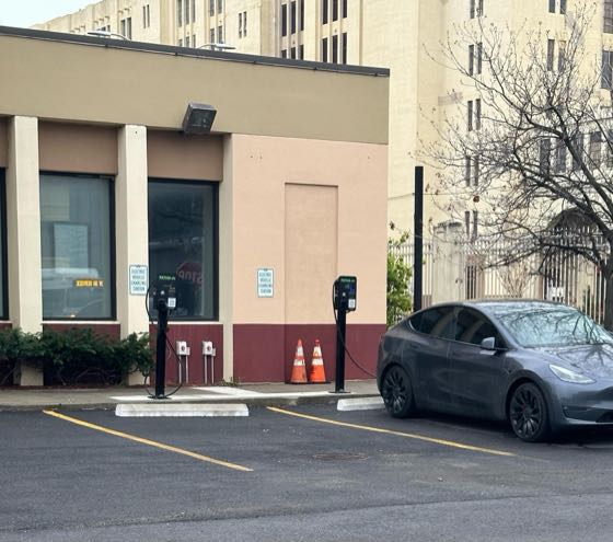 EV charger at Brooklyn Army Terminal