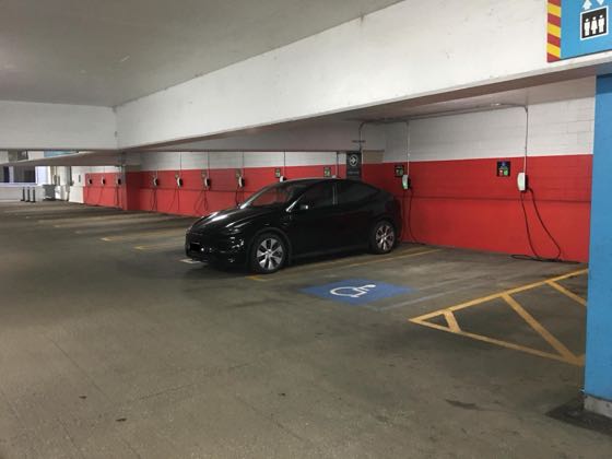 EV charger at Poetry Garage
