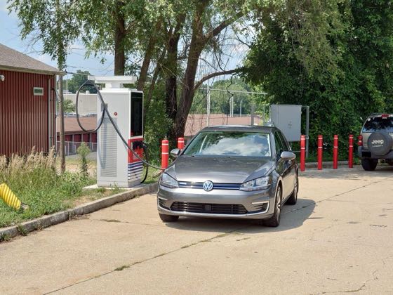 EV charger at Marathon Gas Station