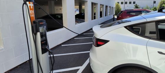 EV charger at The Flats at Jenkintown