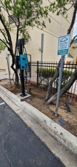 EV charger at Sheraton Dallas Hotel by the Galleria (1)