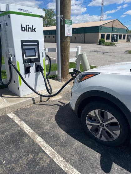 EV charger at Max Platt Ford Lincoln