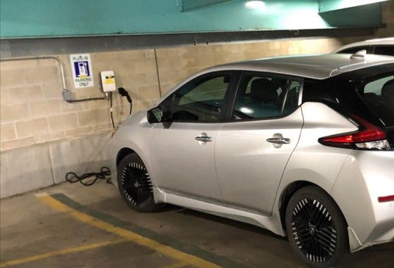 EV charger at Division St Parking garage