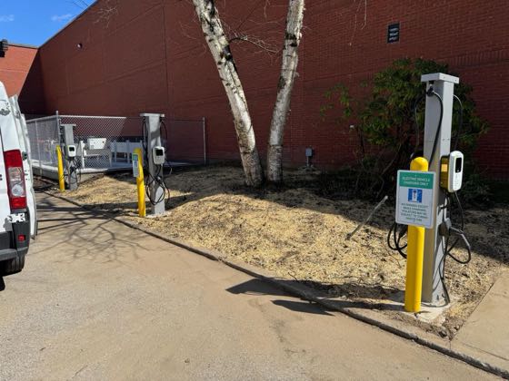 EV charger at Praxis Power Tech - 1 Namic Pl