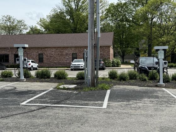 EV charger at Zionsville High School