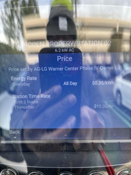 EV charger at 21255 Burbank Blvd Building