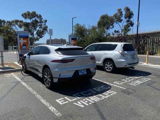 EV charger at UCSD - 3683 Voigt Dr