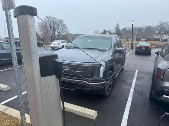 EV charger at Villanova University Mail Services