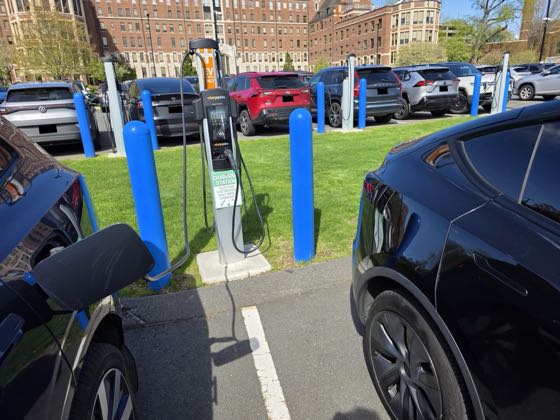 EV charger at Baystate Medical Center - Chestnut Building