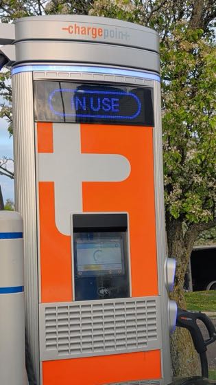 EV charger at Brandfon Honda