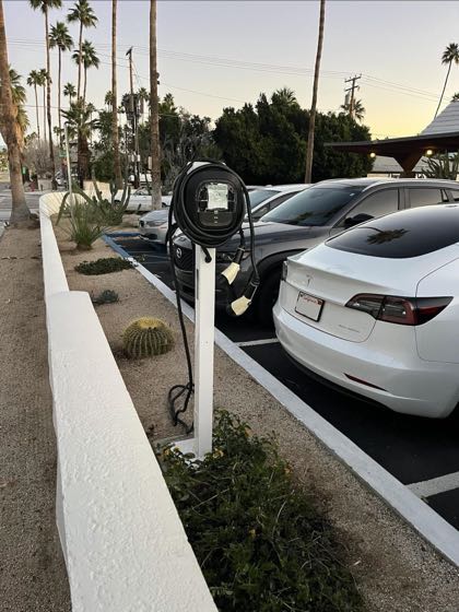 EV charger at Royal Sun Hotel