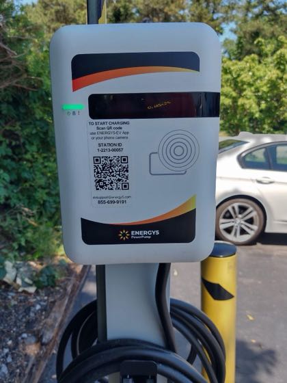 EV charger at Power Test Gas
