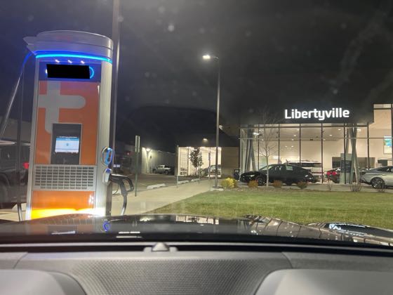 EV charger at Libertyville Chevrolet