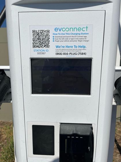 EV charger at Chick Fil A