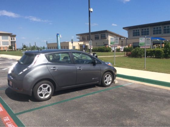 EV charger at Austin Community College - Round Rock Campus