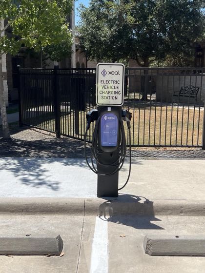 EV charger at Lakeside Villas at Cinco Ranch