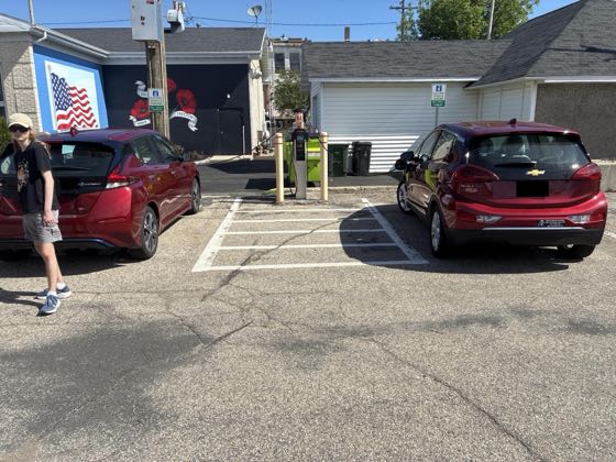 EV charger at 129 S 2nd St Building