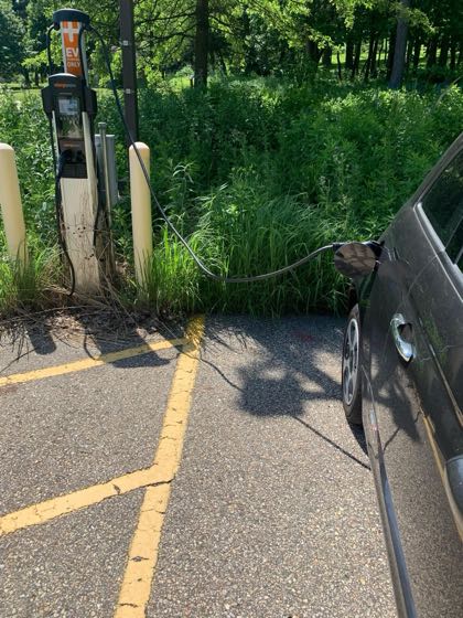 EV charger at Aldo Leopold Nature Center