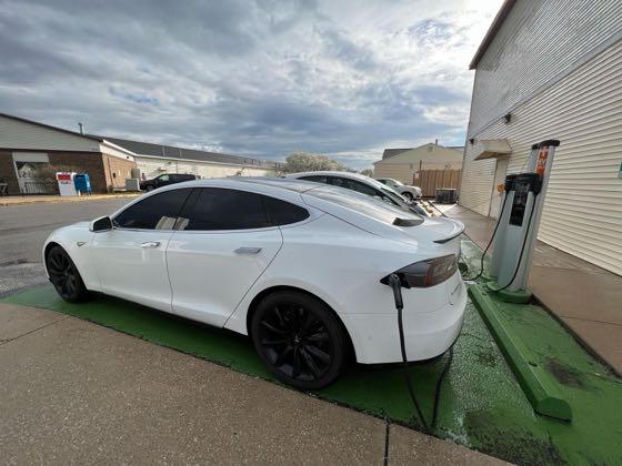EV charger at Lighthouse Place Premium Outlets