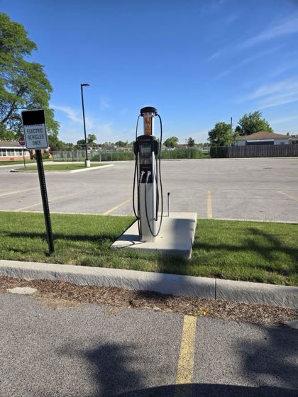 EV charger at Pietrini Elementary School Parking Lot