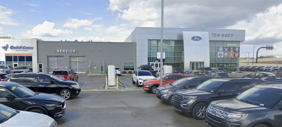 EV charger at Tom Wood Ford
