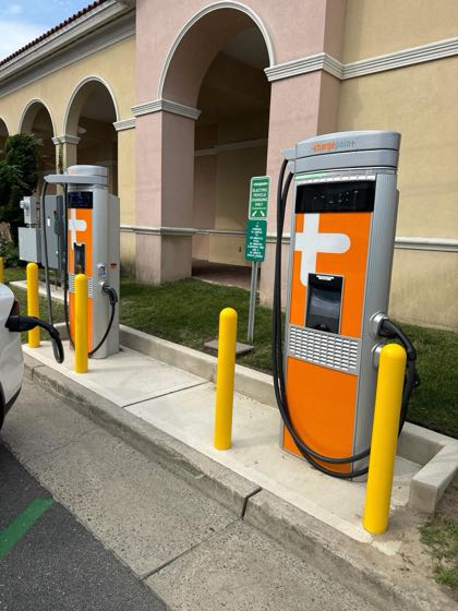 EV charger at Ventnor City Branch - Atlantic County Library System
