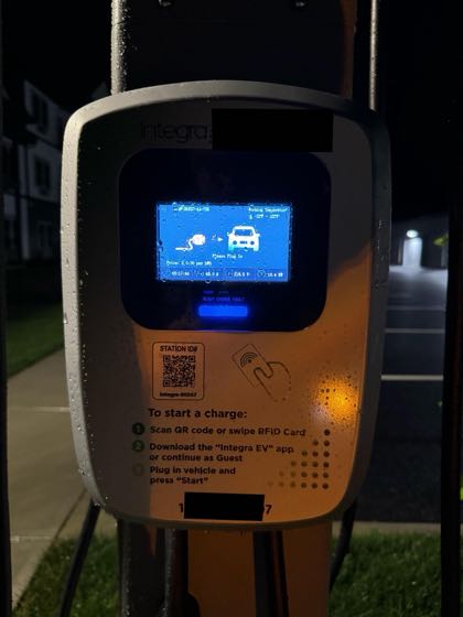 EV charger at Hamilton Parc Retirement Community