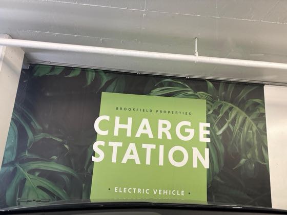 EV charger at Brookfield West Marina