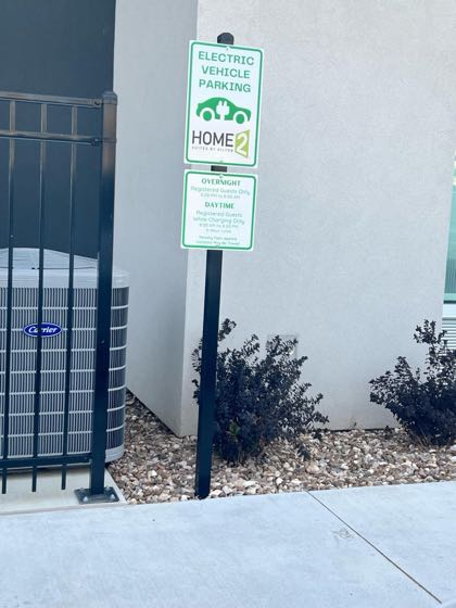 EV charger at Home 2 Suites