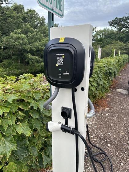 EV charger at Hyatt Lodge Oak Brook