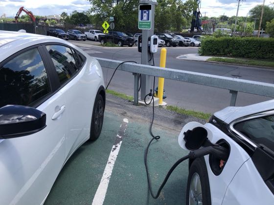 EV charger at Glens Falls Hospital - I Lot