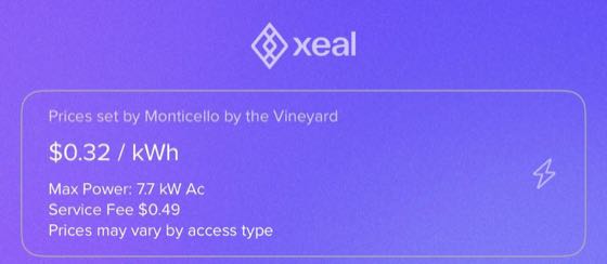 EV charger at Monticello by vineyard apartments