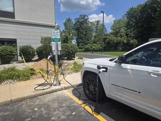 EV charger at Hampton Inn Grand Rapids