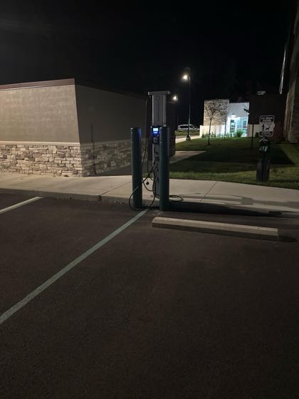 EV charger at Home2 Suites By Hilton Poughkeepsie