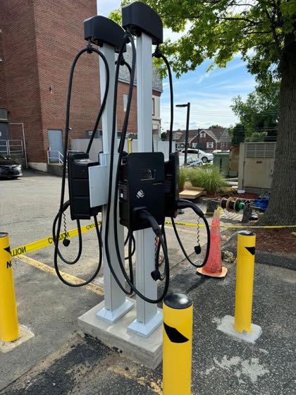 EV charger at Finkelstein Memorial