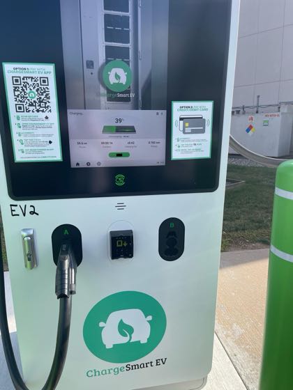 EV charger at Fette Ford
