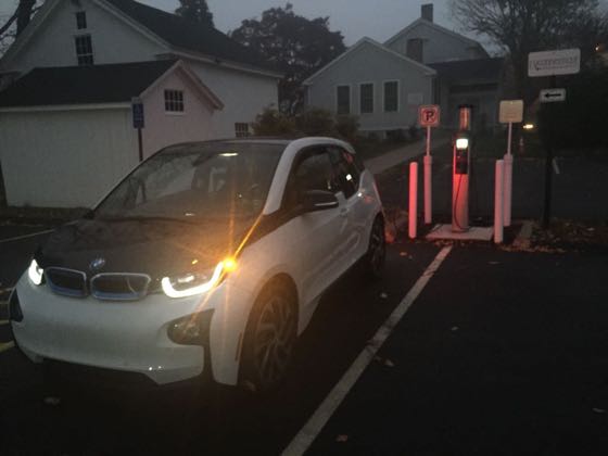 EV charger at Guilford Town Hall