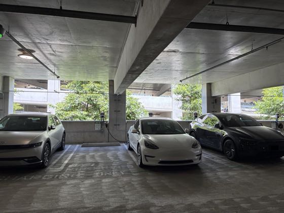 EV charger at UCSD - South Parking Structure (2)
